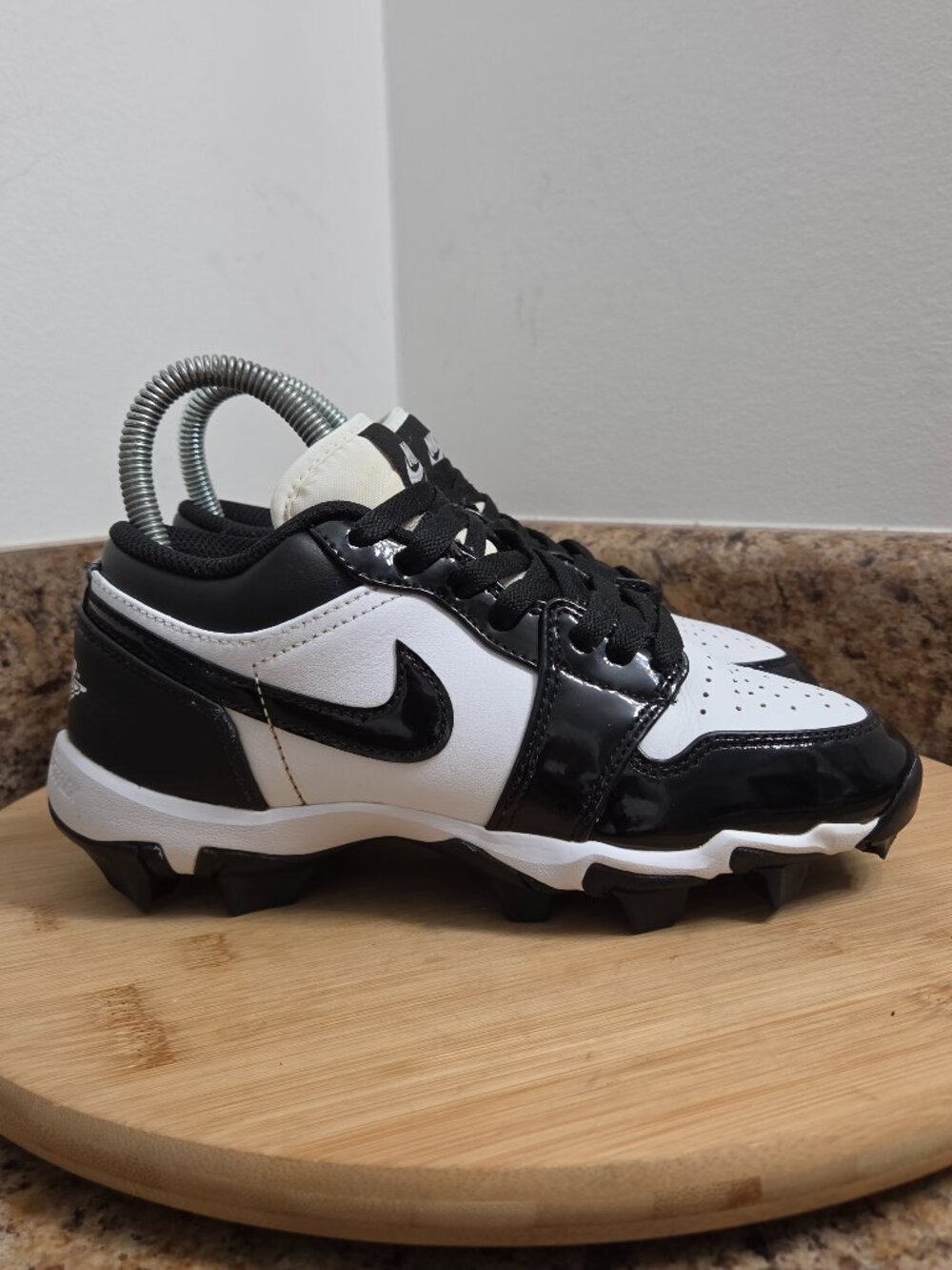 Nike Air Jordan 1 Low Boys Black Cleats Size 3.5Y Youth